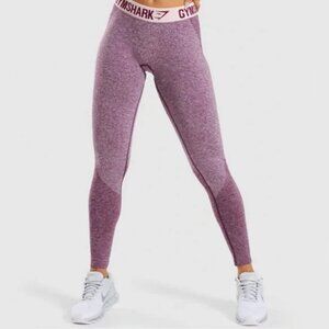 Gymshark Women's Burgundy Flex Leggings - Size Small